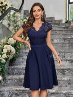 SHEIN Floral Lace Dress, Elegant Semi Formal Dress