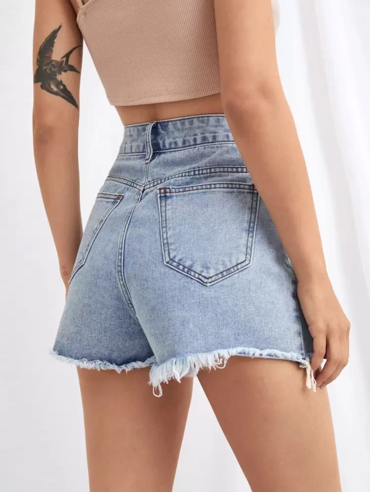 SHEIN Denim Shorts - الصورة 3