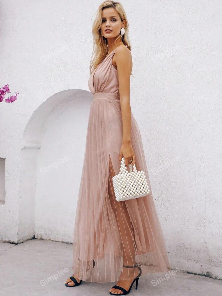 SHEIN Evening Formal Dress Long Elegant Dress - الصورة 3