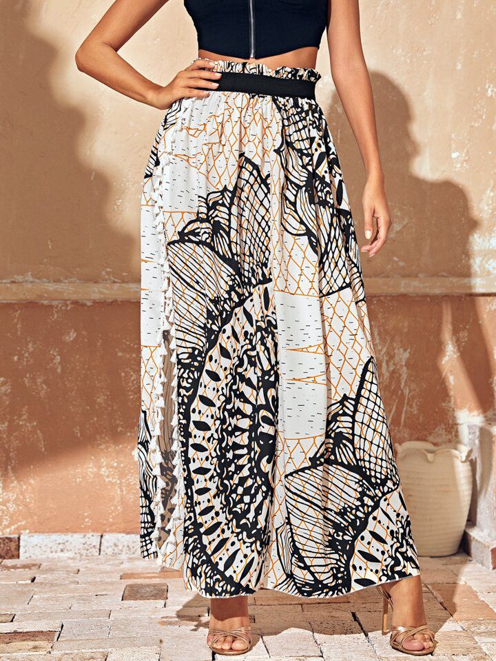 SHEIN Women's Printed Skirt for Summer - الصورة 6