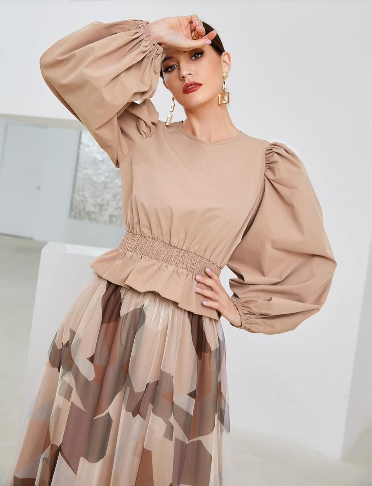 SHEIN Blouse and Skirt - الصورة 4