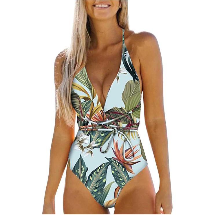 SHEIN One Piece Teen Girl Printed Swimsuit - الصورة 4