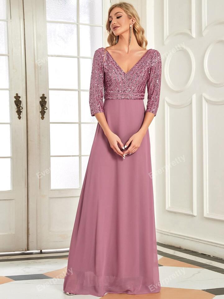 SHEIN Elegant Mother Of The Bride Dress - الصورة 3