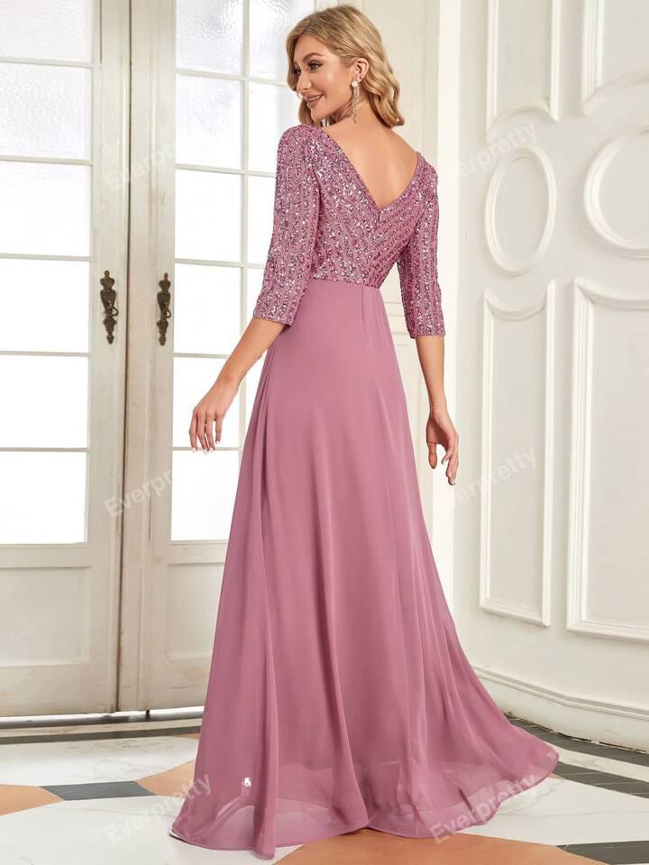 SHEIN Elegant Mother Of The Bride Dress - الصورة 4