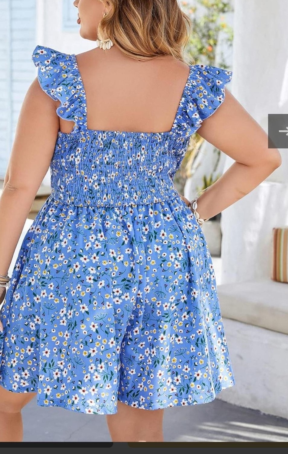 Women's Plus Size Floral print dress - الصورة 2