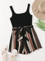 SHEIN Striped Romper