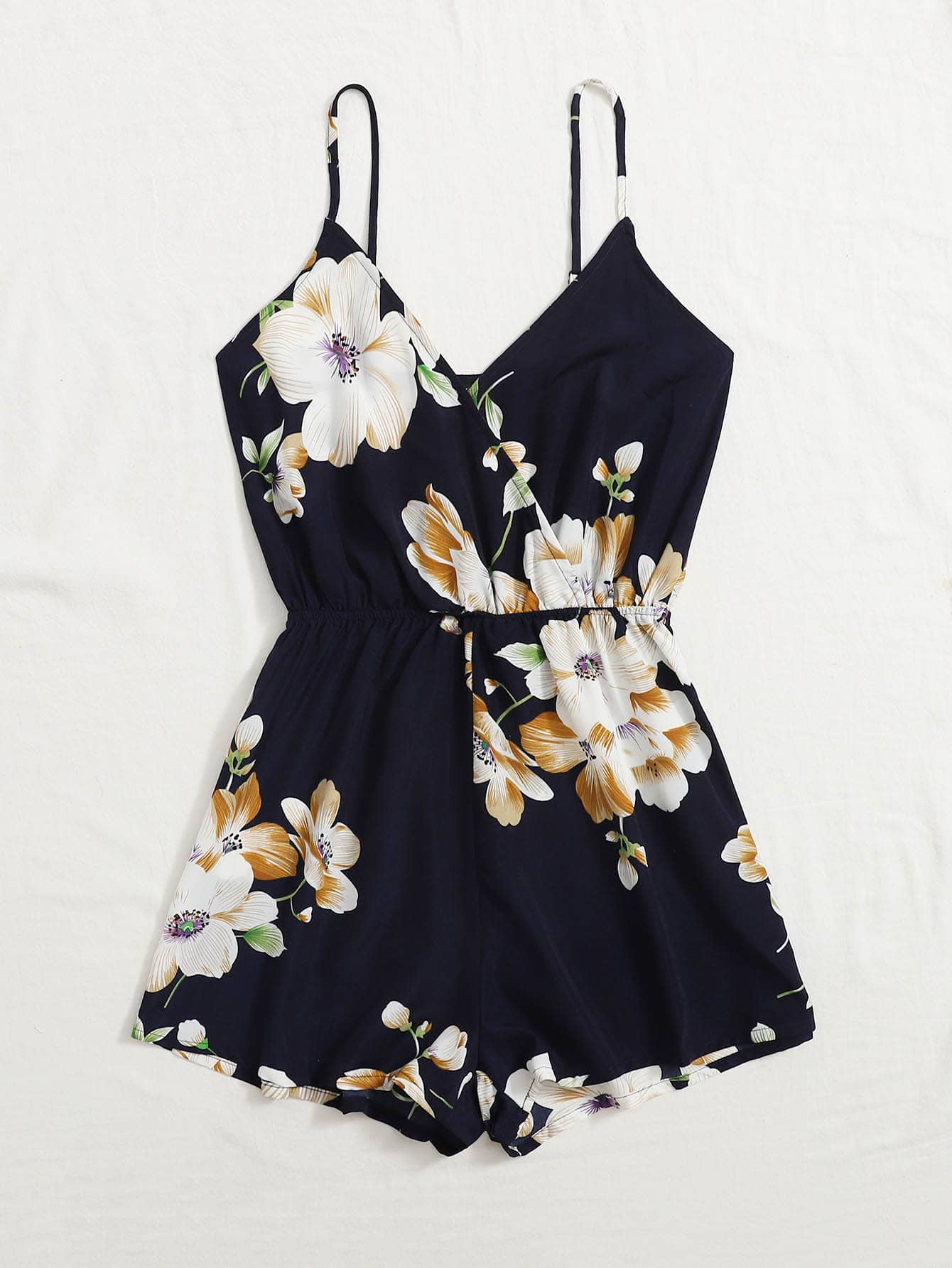 SHEIN Floral Print Romper - الصورة 4