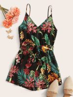 SHEIN Tropical Print Romper