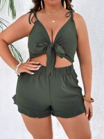 SHEIN V-Neck Romper Jumpsuit, Summer