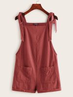 SHEIN Solid color Romper