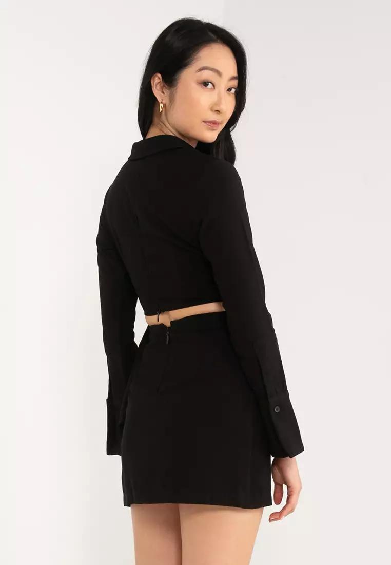 Satin Wrap Tie Waist 2 Piece Set - الصورة 5