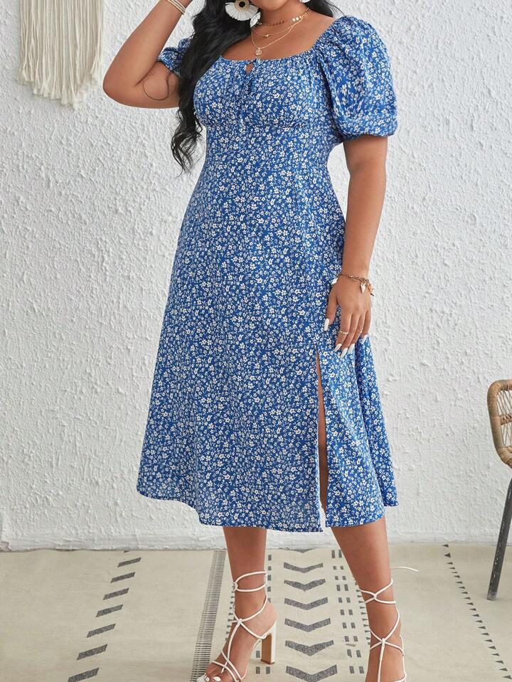 Floral print SHEIN dress - الصورة 4
