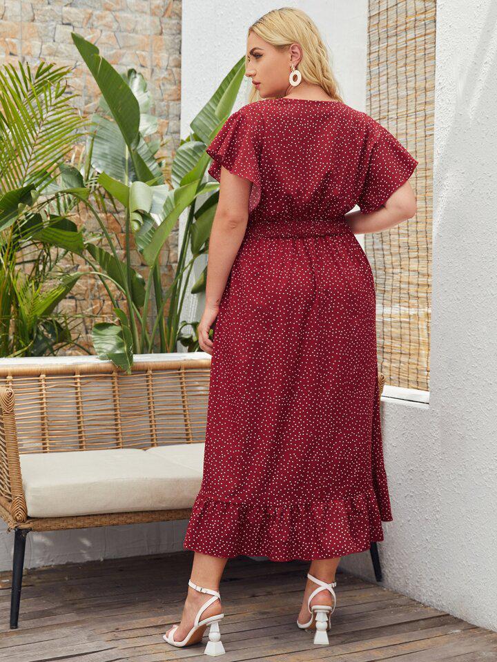 Polka dot SHEIN dress - الصورة 4