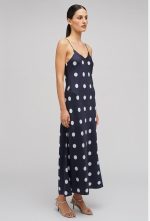 Starburst Spot Slip Dress