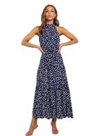 Summer Long Dress Polka Dot Casual Dresses Black Sexy Halter Strapless New Yellow Sundress Holiday Wear For Women