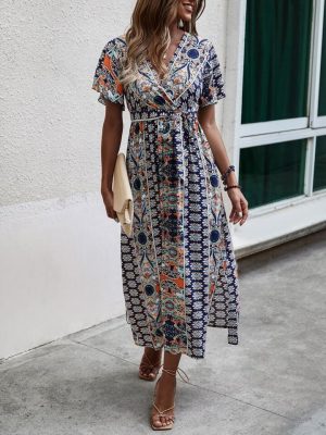 SHEIN VCAY Full Printed Butterfly Sleeve  Multicolor