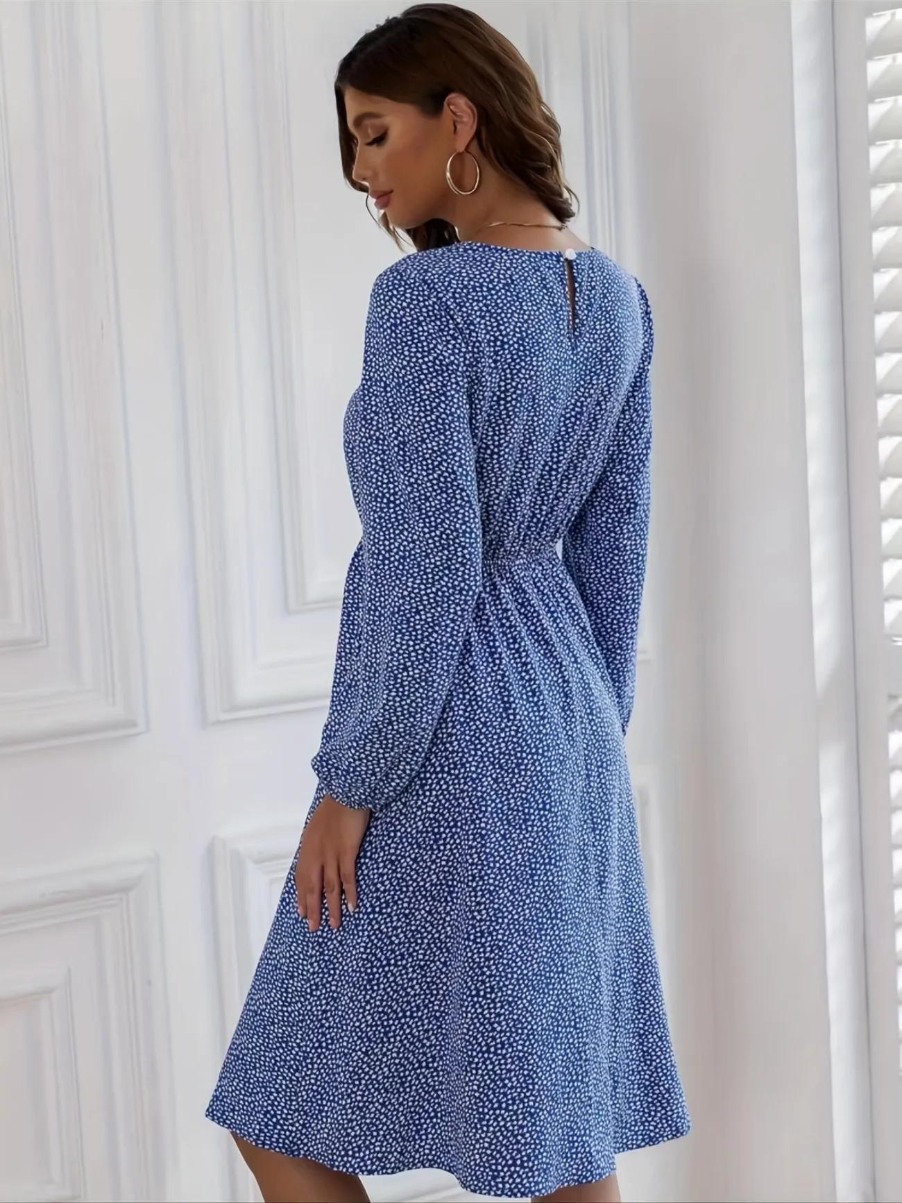 Dresses for Women Floral Print -line Dress - الصورة 3