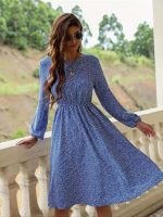 Dresses for Women Floral Print -line Dress