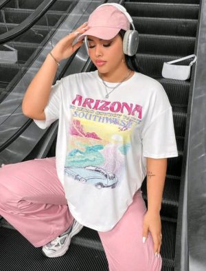 women's short sleeve t-shirt in plus size