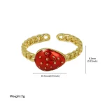 Unique Designs Strawberry Themed Rings