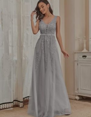 Ladies Evening Dress Long Lace Maxi Dress