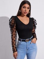 ‎SHEIN Privé Women's Outerwear Transparent Dot Chic‎