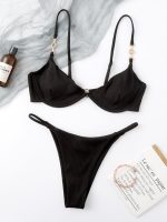 SHEIN Swim Summer Beach Bikini with Underwire