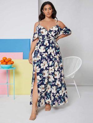 SHEIN Long Floral Dress Size (3xL)