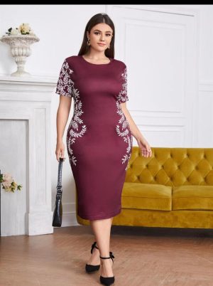 Burgundy SHEIN Dress Size (0XL)