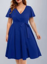 Plus Size Blue SHEIN Dress Size (1XL)