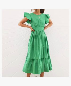 Green Casual SHEIN Dress Size (L)