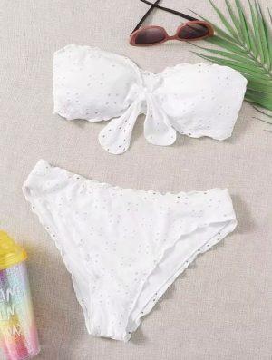 White 2Piece SHEIN Bikini Size(M)